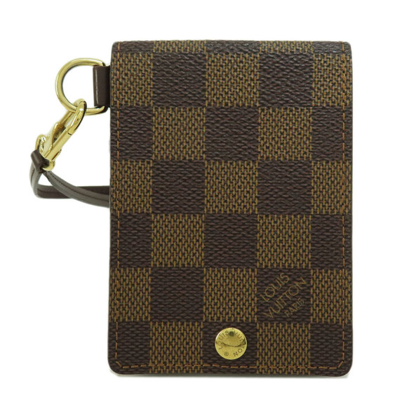Louis Vuitton Porte Cult ID Bandouliere Damier Ebene Card Case - Picture 1 of 8